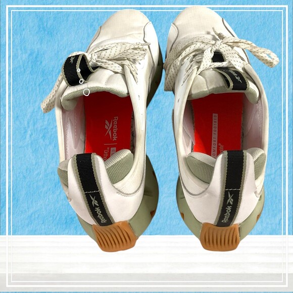 Reebok Zig Dynamica 4 Running Women's Sneakers White/Green Size 7.5 30106WWKV - Picture 8 of 12